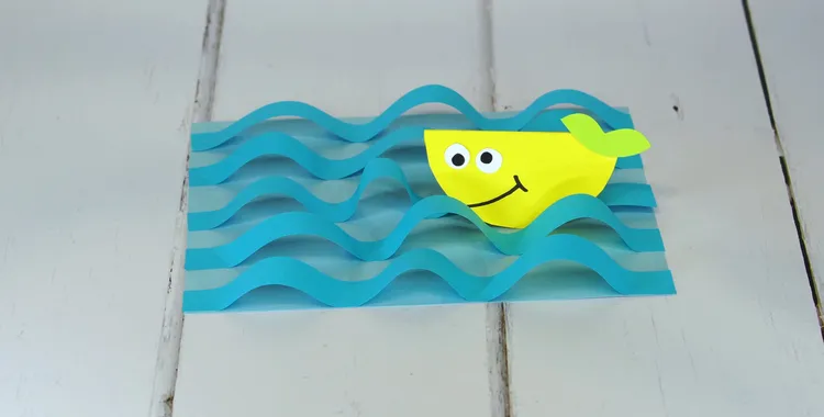 TheDADLab. Папина лаборатория - Как cделать океан с рыбками: Простые детские поделки из бумаги